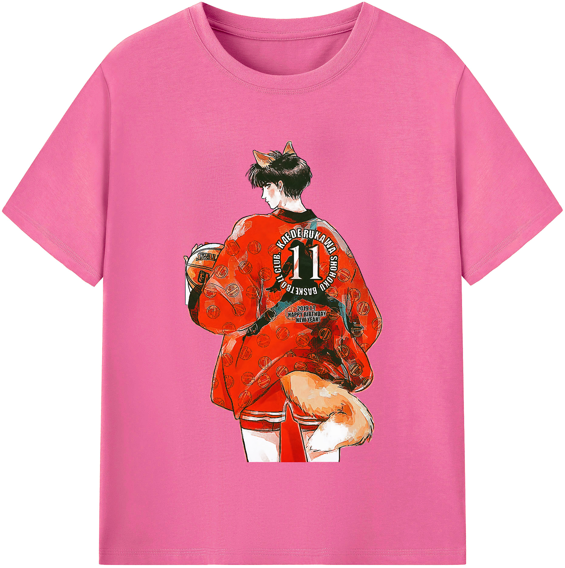 （画像用） SLAM DUNK／スラムダンク レディースカジュアルプリントTシャツ（綿100％）